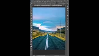 Create floating glass sphere in Photoshop #shorts