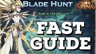 BLADE HUNT - VOYAGE OF WONDERS! FAST GUIDE [MICHAEL - AFK ARENA]