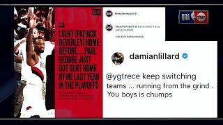 Damian Lillard & Paul George Take Feud to Social media | Inside the NBA