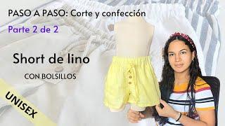 Como hacer un short con bolsillos | parte 2 de 2 | Andreina diseñadora de modas