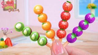 Tiny Fruit Rainbow JellyBeautiful Miniature Rainbow Jelly Cake Decorating IdeasSweet Baking