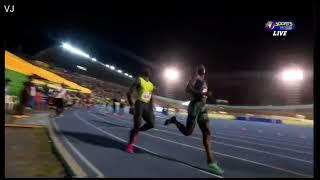 Jamaica’s National senior trials Mens 100m Final Rohan Watson