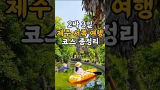 이대로 따라해도 성공함! 2박 3일 제주도 서쪽 여행 코스 가볼만한곳 베스트 (제주 서부 여행)