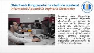 Conducerea automata a proceselor industriale - studii de master