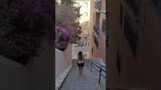 Steep stairs in Barcelona