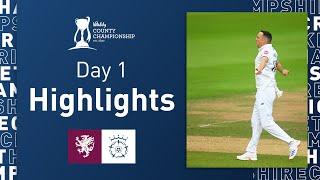 Abbott Claims 50th Wicket Of The Season | Somerset v Hampshire - Vitality CC, Day One Highlights