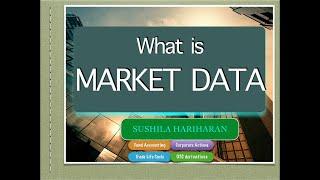 What is market data?