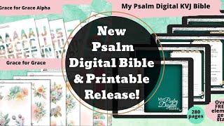 New Digital Psalm Journaling Bible + Printable Release// Etched by Faith