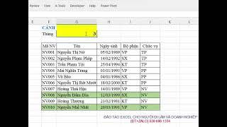 Format tô màu tự động cho cả dòng theo điều kiện #shorts