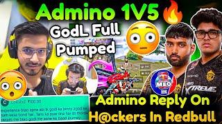 Admino 1v5 GodL Players Full Pumped Admino Reply On H@ckers In Redbull Event