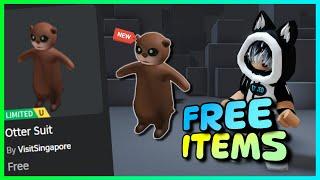 New FREE LIMITED UGC items    , How to get FREE UGC LIMITED ITEMS Otter Suit on ROBLOX - Roblox