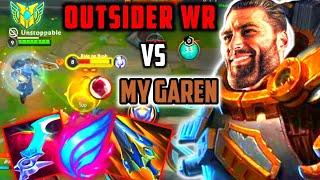 Wild Rift: DESTROYING @OUTSIDERYT with my FULL AD GAREN MID!! (Garen Main)