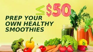 How to make cheap smoothies for a MONTH under $50 #howtomakecheapsmoothies #smoothie #greensmoothie