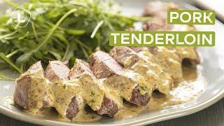 Pork Tenderloin with Creamy Mustard Sauce | Food Channel L Recipes