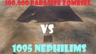 100,000 Parasite Zombies vs 1,095 Nephilim | Ultimate Epic Battle Simulator 2