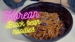 Best Korean Street Food | Black Bean Noodles (Jjajangmyeon, 짜장면)