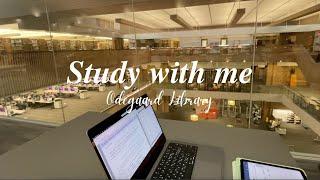 2 HOURS STUDY WITH ME at the University of Washington Odegaard Library/ Lofi Music/ Rain