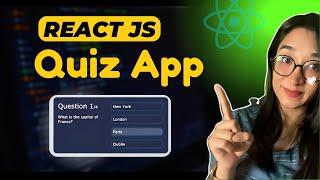 React Project | How to Make A Quiz App in React JS | Quiz App using HTM, CSS and React JS