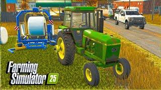 I Make Some Silage Bales On The Farm? | Farming Simulator 25