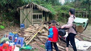 From the old abandoned house, the young woman single-handedly created her cozy home