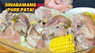 Sinabawang Pork Pata Mukbang Asmr | Filipino Food Mukbang Philippines