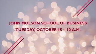 Tuesday, October 15, 2024 - 10 a.m., John Molson School of Business