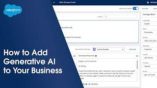 How to Add Generative AI to Your Business | Salesforce