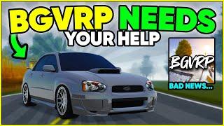 BAD NEWS... BGVRP NEEDS YOUR HELP! - Greenville Roblox