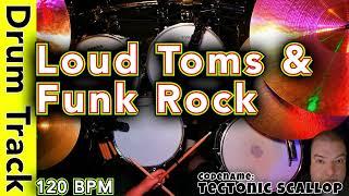 Molten Core of Funk: 120 BPM Rock Drum Beat for Erupting Guitar and Bass Magma