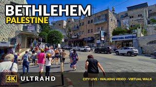 4K Bethlehem Palestine ️  Walking Tour - Church of the Nativity - Birthplace of Jesus