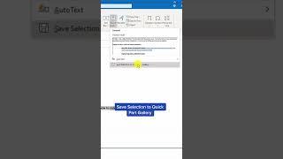 How to use Outlook Quick Parts 