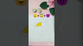 #youtubeshorts Emoji mixing drawing+#satisfying #Shi'sArts