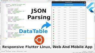 DataTable Widget, JSON Parsing and Provider API in Flutter