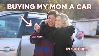 SURPRISING MY MOM WITH HER DREAM CAR FOR CHRISTMAS (EMOTIONAL REACTION)