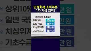 7월 중순부터 민생회복 쿠폰 15만 원 지급 시작