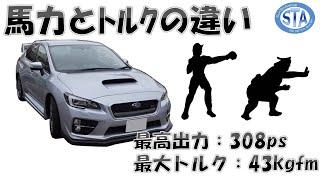 [豆知識] 馬力(出力)とトルクの違いを感覚的に理解する【スンアヴェ】WRX STi VAB