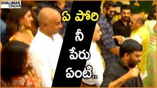 J.C. Diwakar Reddy Funny Interaction With Nidhi Agarwal At Ashok Galla Debut Movie Launch