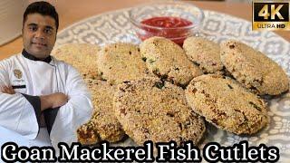 Mackerel Fish Cutlets |Goan Bangda Almonas Recipe #goanrecipe #GREG KITCHEN Style Fish Cutlets