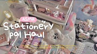 ASMR a Huge Stationery Pal Haul  back to school | cute stationery unboxing with relaxing sound 