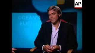 Ocean''s 11 Junket - Matt Damon And George Clooney