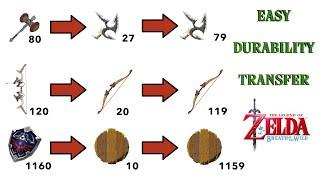 SUPER EASY Durability Transfer for Bows, Melee Weapons, & Shields - BOTW - * STILL WORKS 2022 *