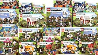 ALL LEGO Minecraft 2022 Summer-Winter Sets COMPILATION/COLLECTION Speed Build Review