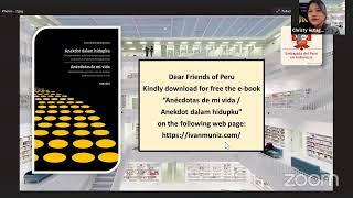 The Embassy of Peru in Indonesia The book launch "Anécdotas de mi vida" / "Anekdot dalam hidupku"