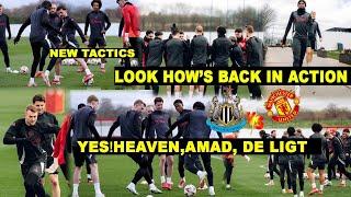 Ruben Amorim's Training Today | Heaven, Amad, De Ligt -All spotted at Carrington| UTD'S injury news