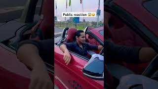 Sport Car Public reaction#reactionvideo #publicplace #shortvideo #jaguarftype #jaguar #trending