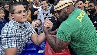 Can You Beat This SCHOOLBOY at ARM WRESTLING ? 2.0