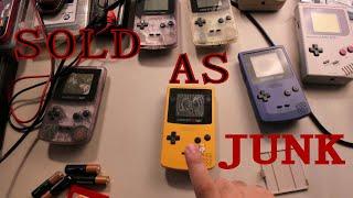 SOLD AS JUNK Unboxing and testing 5 Game Boy Colors #toptierprojects #gameboycolor