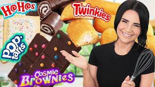 I Tried Making Homemade Gourmet Snacks (Twinkies, Oreos, Pop-Tarts, Cosmic Brownies)