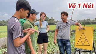 Thử Thách Vẽ Hình Bằng 1 Nét Mực, Trò Chơi Hôm Nay Bất Ổn| Ly Ngô Vlog