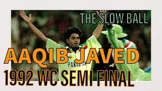 Aaqib Javed Slow Ball Wicket / Aaqib Javed Slow Delivery / 1992 World Cup Semi Final Pak vs NZ